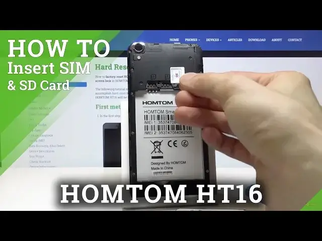 'Video thumbnail for How to Install SIM & SD Card in HOMTOM HT16 – Input Nano SIM & Micro SD Card'