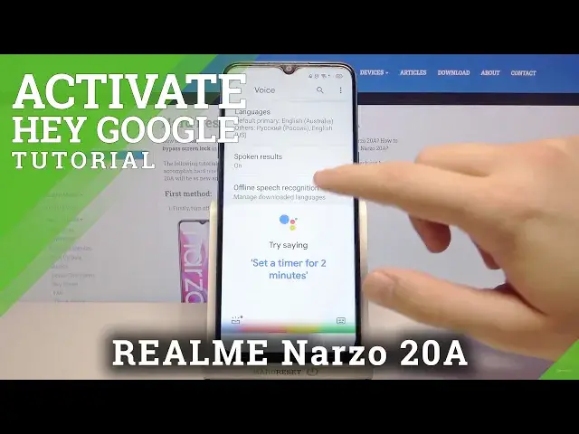 Video thumbnail for How to Switch Off “Hey Google” Option on REALME Narzo 20A – Google Assistant