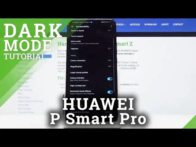 Video thumbnail for How to Use Color Inversion in HUAWEI P Smart Z – Dark Mode