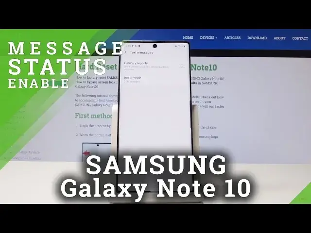 Video thumbnail for Delivery Report in SAMSUNG Galaxy Note10 - Message Status