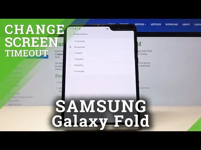 'Video thumbnail for How to Change Screen Timeout in SAMSUNG Galaxy Fold – Adjust Screen Sleep Time'