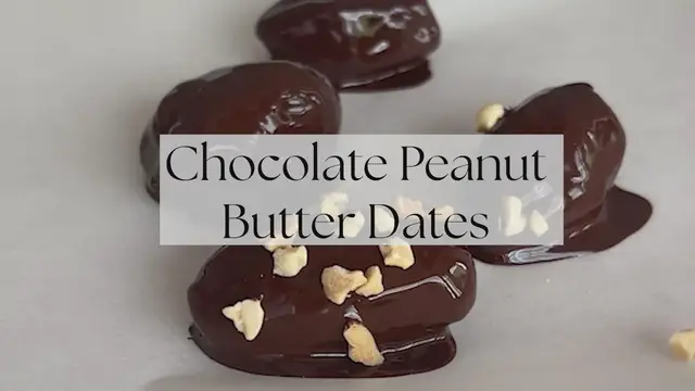 Video thumbnail for Chocolate Peanut Butter Dates