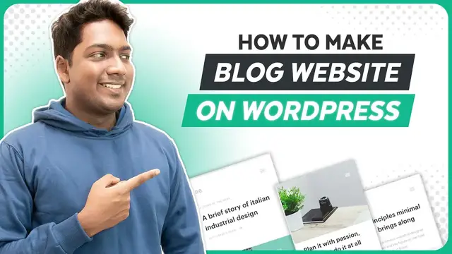 Video thumbnail for How to Make a Blog Website on WordPress _ Complete Tutorial 2023