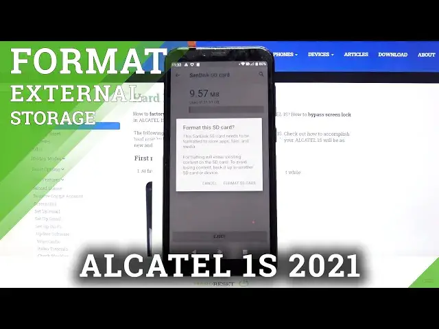 'Video thumbnail for How to Format SD Card on ALCATEL 1S – Remove SD Card Storage'