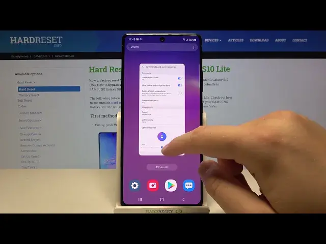 'Video thumbnail for How to Change Video Quality of SAMSUNG Galaxy S10 Lite Screen Recorder'