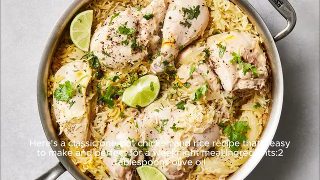 Video thumbnail for Chicken and rice recipe