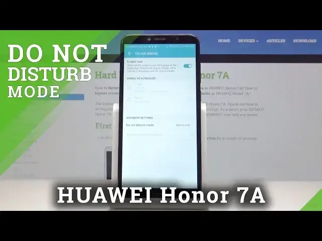 'Video thumbnail for How to Activate Do Not Disturb Mode in HUAWEI Honor 7a – DND Mode'