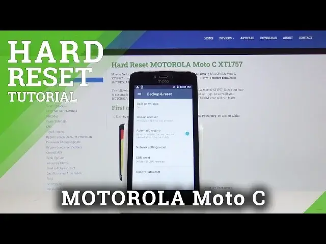 'Video thumbnail for Factory Reset MOTOROLA Moto C - Delete All Content & Settings'