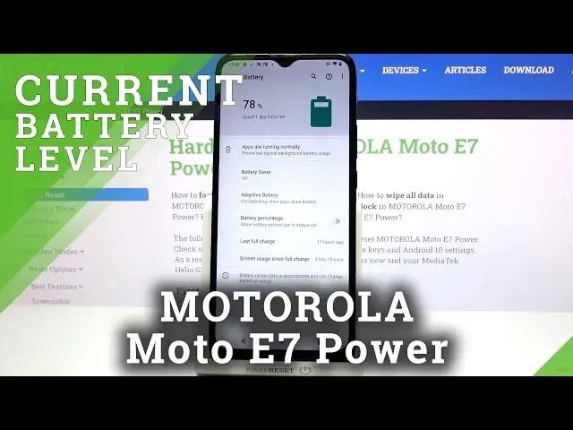 'Video thumbnail for How to Show Battery Percentage on MOTOROLA Moto E7 Power – Show Current Battery Level'