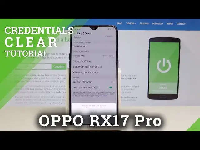 'Video thumbnail for OPPO RX17 Pro How to Clear Credentials'