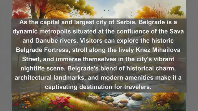 Video thumbnail for Unveiling Serbia's Urban Gems: Top 10 Largest Cities Revealed