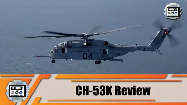 'Video thumbnail for CH-53K Review King Stallion new  heavy-lift cargo helicopter  for United States Marine Corps USMC'