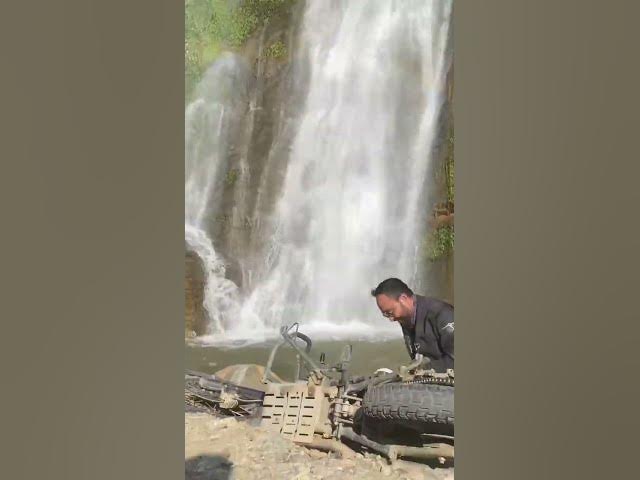 Video thumbnail for Bike crash at the waterfall.