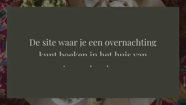 Video thumbnail for Het nieuwe uit eten: AirDnD bring your own met Wild Pig