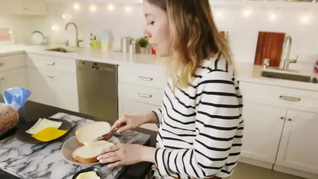 Video thumbnail for Chef Lena Tries To Make The Best Grilled Cheese_ BLT_ _ Patty Melt Sandwich _ Delish(720P_HD)