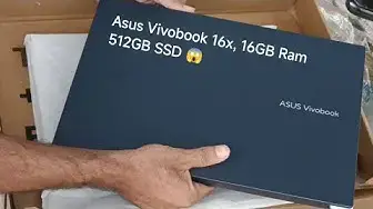 Video thumbnail for Asus Vivobook16x Ryzen 5 5500H Laptop Unboxing and Look,16GB Ram Laptop,512 SSD ,High Performance.