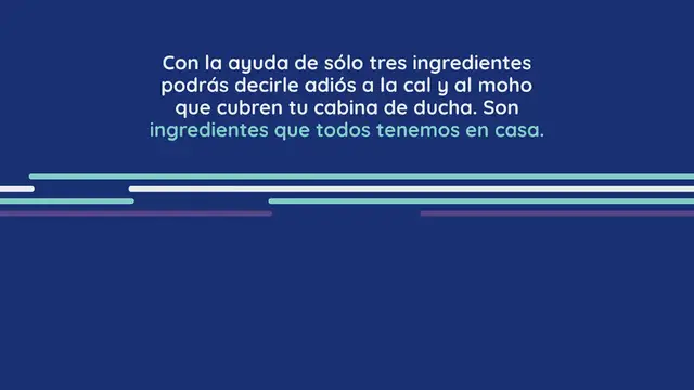 Video thumbnail for Moho y cal en la cabina de ducha, 3 ingredientes de cocina lo eliminarán todo
