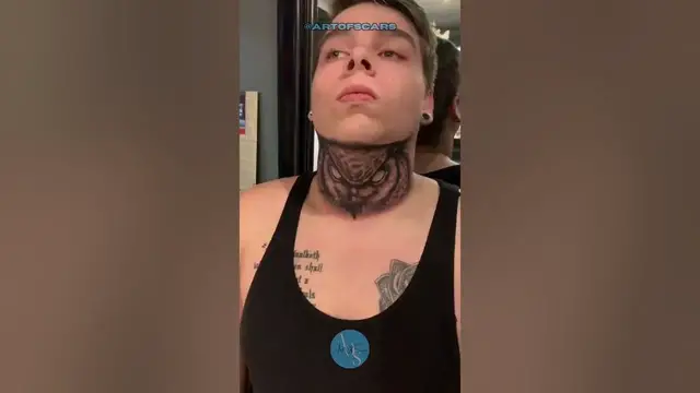 'Video thumbnail for Owl Neck Tattoo Pass or Fail?: Rank This Tattoo! AAAnd GO! | #Shorts'