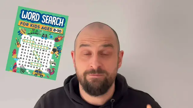 'Video thumbnail for Make $2358 Per Month Creating Word Search Books (Spoiler_ EASY & FREE)'