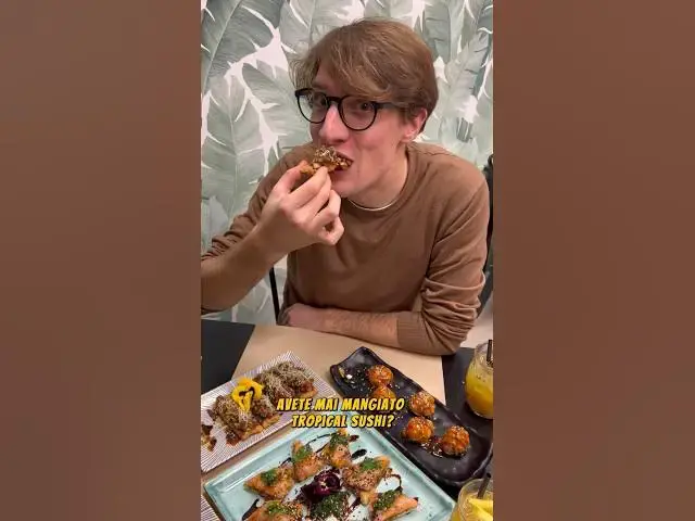Video thumbnail for Avete mai mangiato TROPICAL SUSHI? 🥭 #food #padova #tropical #sushi