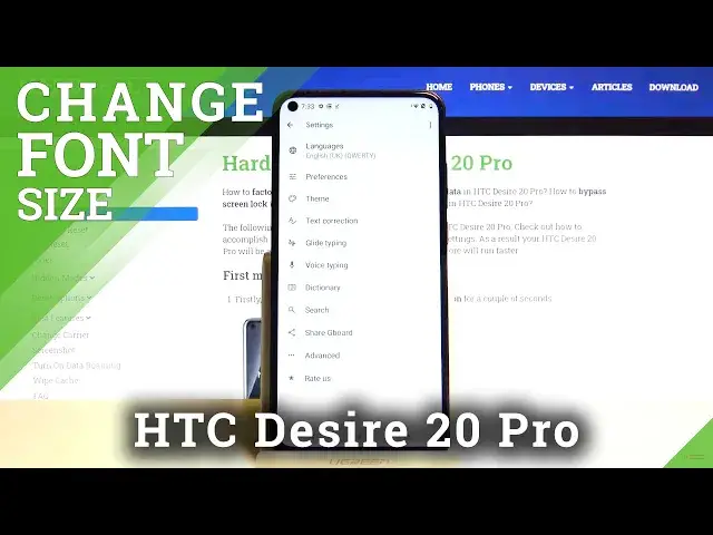 'Video thumbnail for How to Change Size of Text in HTC Desire 20 Pro – Set Up Different Font Size'