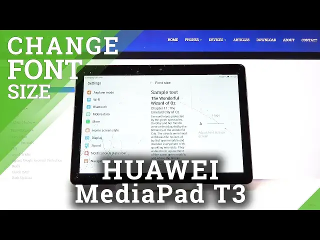 Video thumbnail for HUAWEI MediaPad T3 - How to Choose Font Size & Manage Display Settings