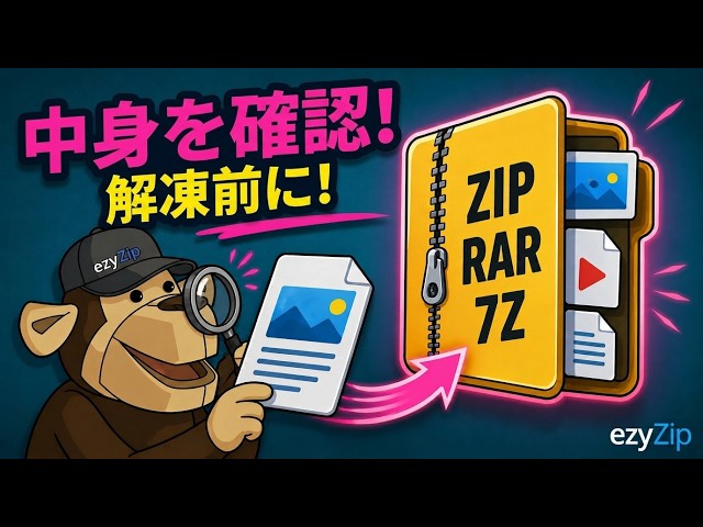 Video thumbnail for 📦 ZIP、RAR、7Z内のファイルを解凍せずにプレビューする方法