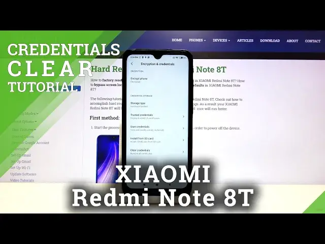 'Video thumbnail for How to Clear Credentials on XIAOMI Redmi Note 8T - Remove Licences & Certificates'