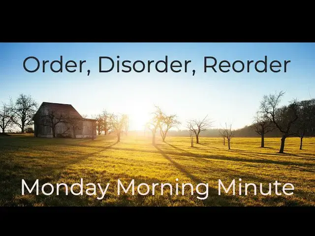 Video thumbnail for Order, Disorder, Reorder: COVID-19