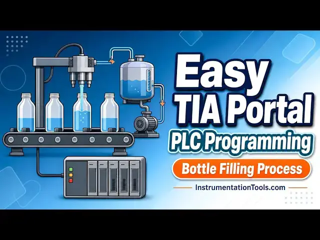 Video thumbnail for Easy TIA Portal PLC Programming | Bottle Filling Process