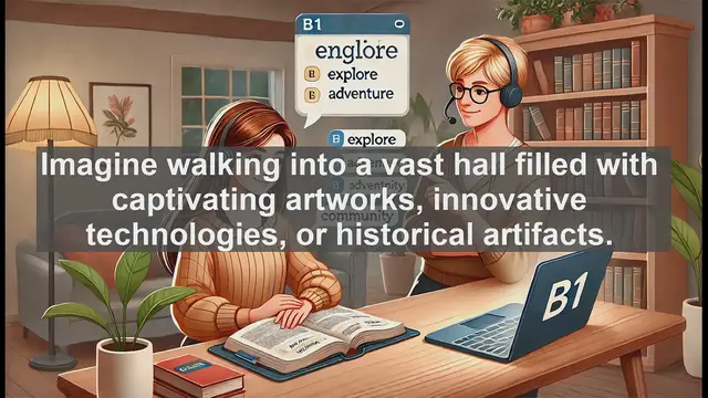 Video thumbnail for 2500 Must Know CEFR B1 Vocabulary - Understanding 'Exhibition': A Guide to Public Displays