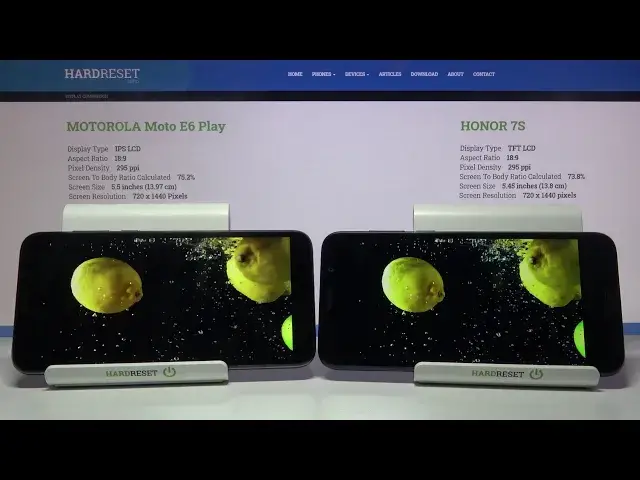 'Video thumbnail for Screen Quality TEST of MOTOROLA Moto E6 Play vs HONOR 7s - Display Comparison'
