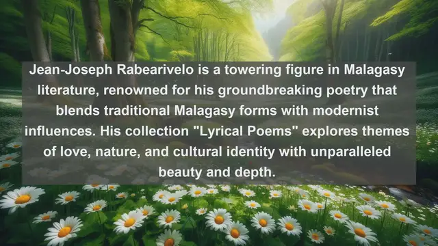 Video thumbnail for Exploring Madagascar's Literary Giants: Top 10 Famous Writers Revealed