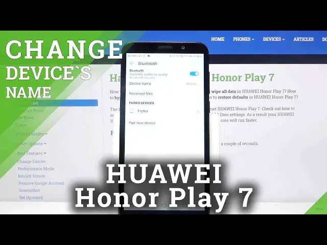 Video thumbnail for How to Change Default Device Name in HUAWEI Honor Play 7 – Rename Device