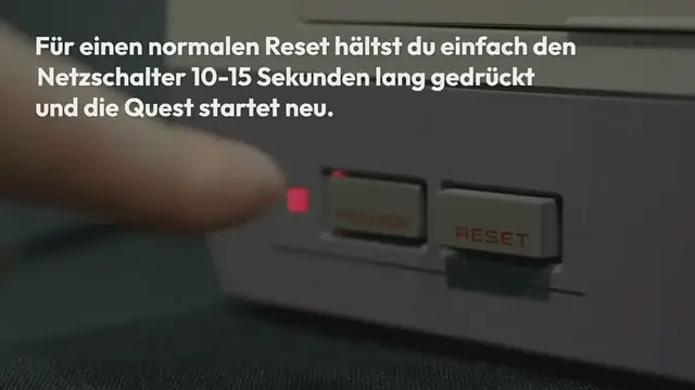 Video thumbnail for Oculus Quest + Quest 2: Reset und auf Werkseinstellungen zurücksetzen
