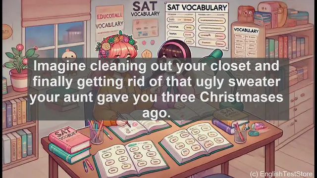 Video thumbnail for 5000 Must Know SAT Vocabulary - Understanding 'Riddance': The Joy of Letting Go