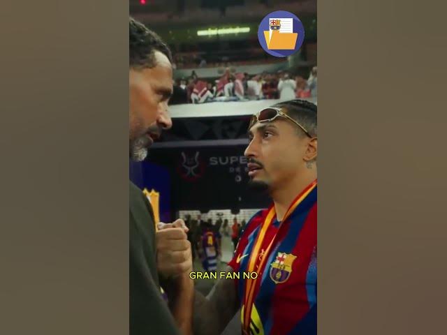 Video thumbnail for Raphinha y Rio Ferdinand tras la victoria en la Supercopa compartiendo sensaciones
