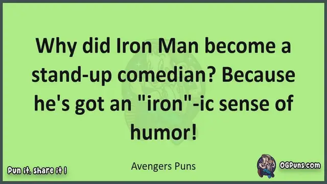 Video thumbnail for Avengers - Jokes, Puns, Wordplays, and Laughter