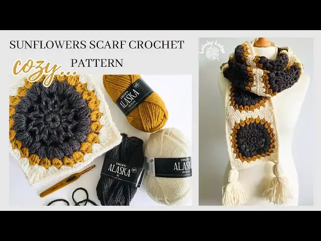 Video thumbnail for How to Make A Beautiful Sunflower Granny Square Scarf