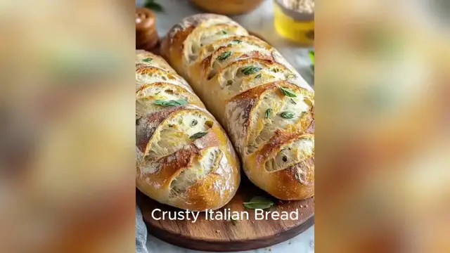 Video thumbnail for Crusty Italian Bread Recipe
