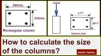 Video thumbnail for How to calculate the size of the columns?/Finding the dimension of the column for the acting load.