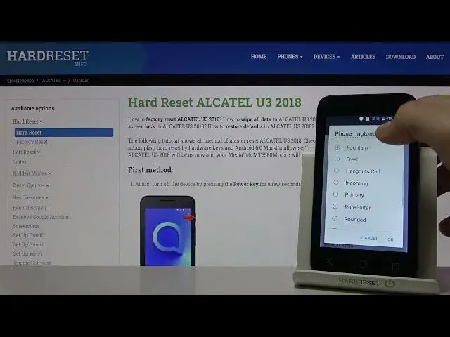 Video thumbnail for Alcatel U3 2018 Ringtones Checkup