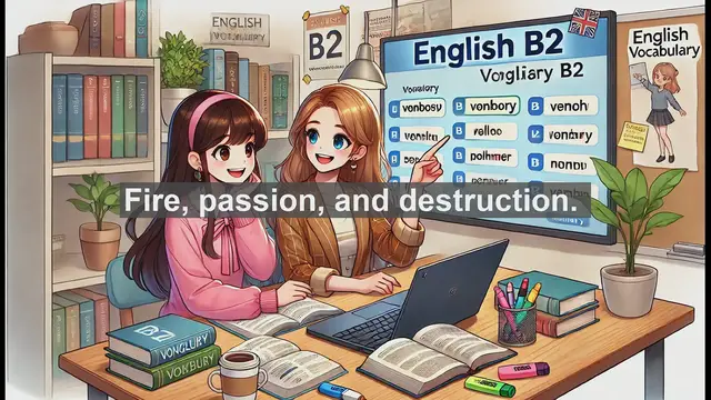 Video thumbnail for 1500 Must Know CEFR B2 Vocabulary - Mastering the Word 'Burn': Essential B2 English Vocabulary