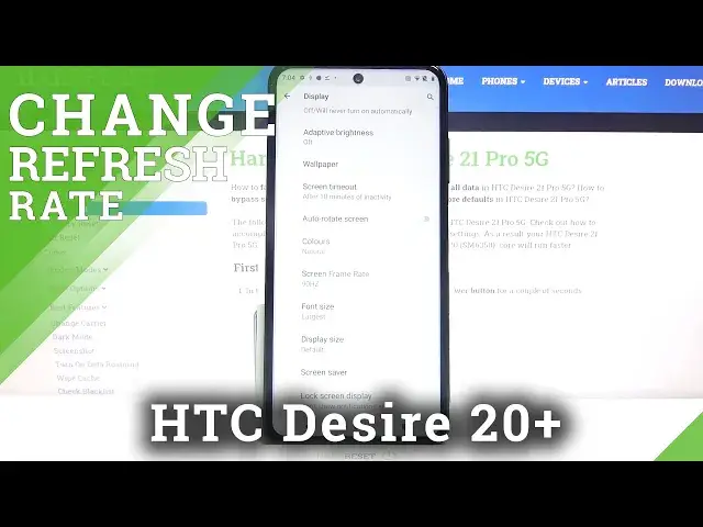 Video thumbnail for How to Correct Display Settings – Refresh Rate Option on HTC Desire 21 Pro