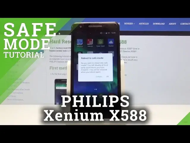 'Video thumbnail for How to Enter Safe Mode in PHILIPS Xenium X588 - Diagnostic Mode'