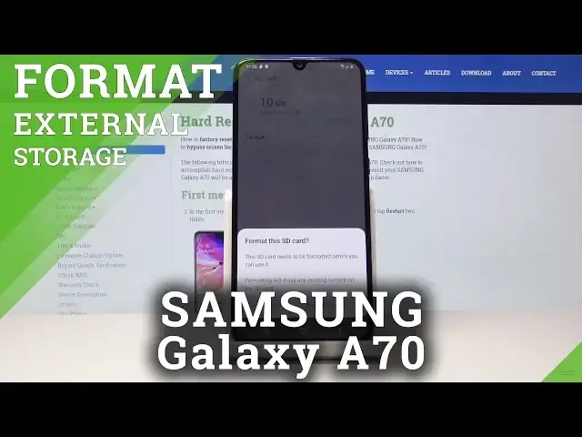 'Video thumbnail for How to Wipe SD Card in Samsung Galaxy A70 - Format / Reset SD Card'