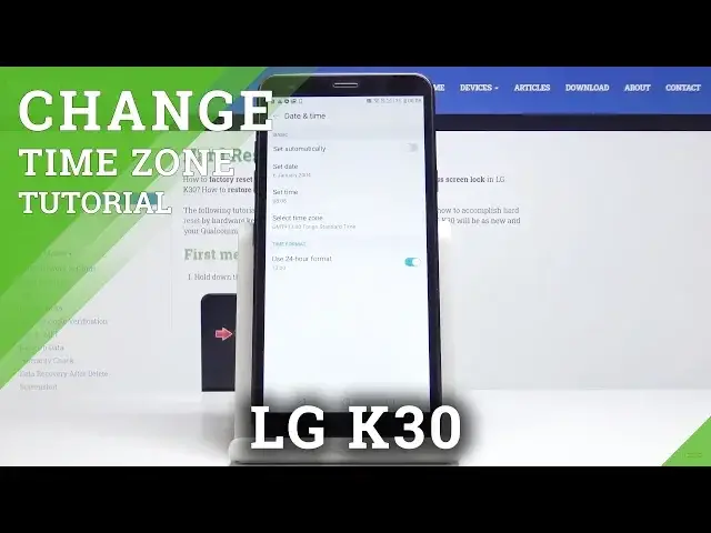 Video thumbnail for How to Set Up Date in LG K30 – Android Time Settings