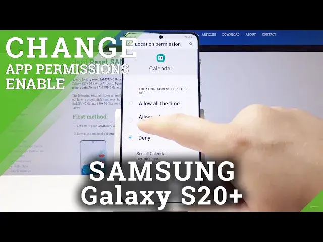 'Video thumbnail for Customize App Permissions in Samsung Galaxy S20+ | Set Up Applications'