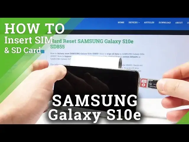 'Video thumbnail for Insert SIM and SD in SAMSUNG Galaxy S10e - Install Nano SIM and Micro SD Card'