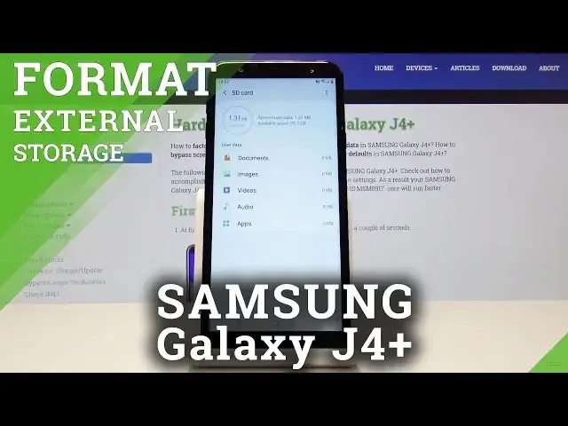 'Video thumbnail for How to Format SD Card in SAMSUNG Galaxy J4+ - Erase SD Card'